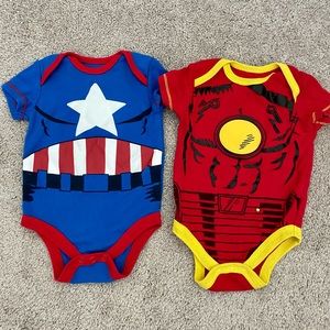 Baby Marvel onesies 0-3m